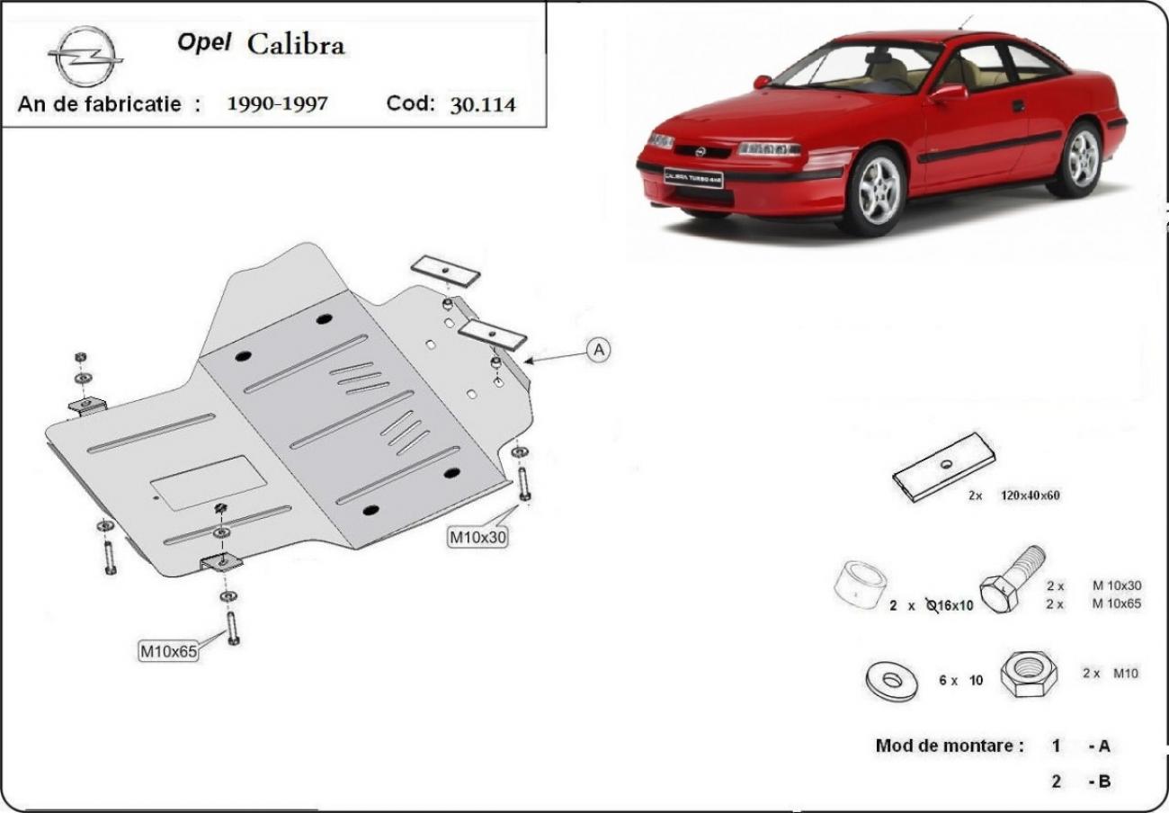 Engine skid plate Opel Calibra - 2