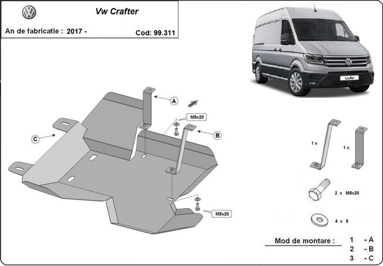 AdBlue tank skid plate Vw Crafter - 2