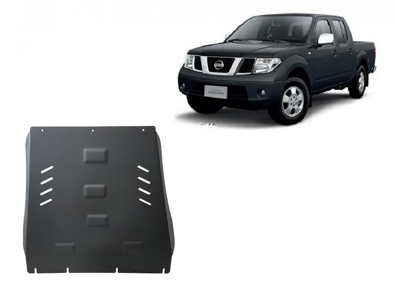 Gearbox and differential skid plate for Nissan Navara
