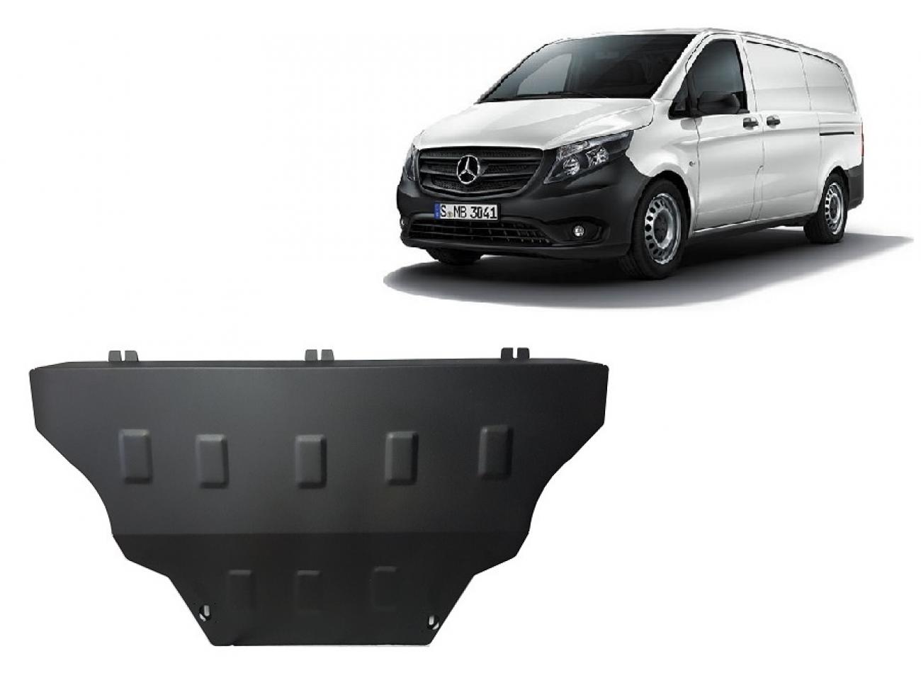 Engine skid plate Mercedes V-Class W447, 4x2, 1.6 D