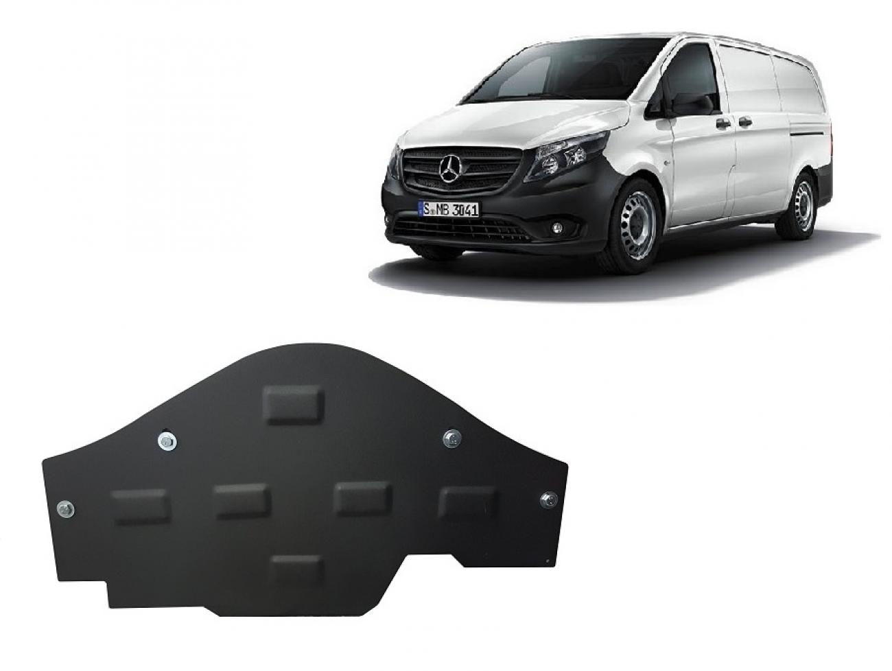Stop&Go system skid plate Mercedes V-Class W447, 4x2, 1.6 D