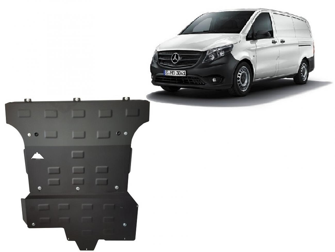 Engine skid plate Mercedes V-Class W447 - 2.2 D, 4x4