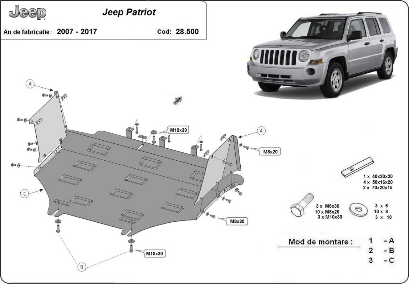 Engine skid plate Jeep Patriot - 2