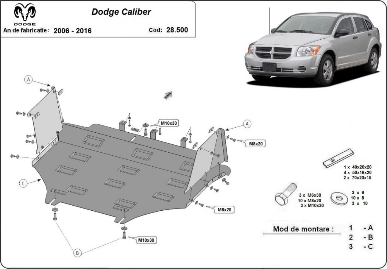 Engine skid plate Dodge Caliber - 2