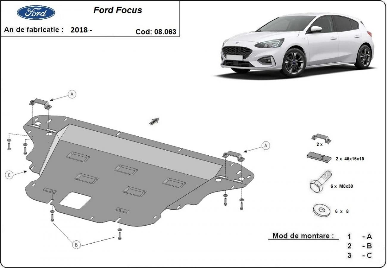 Engine skid plate Ford Focus 4 - 2