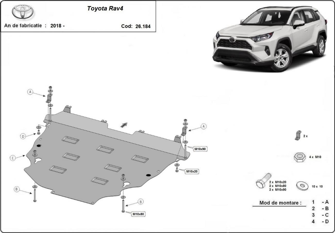 Engine skid plate Toyota RAV 4 - 2