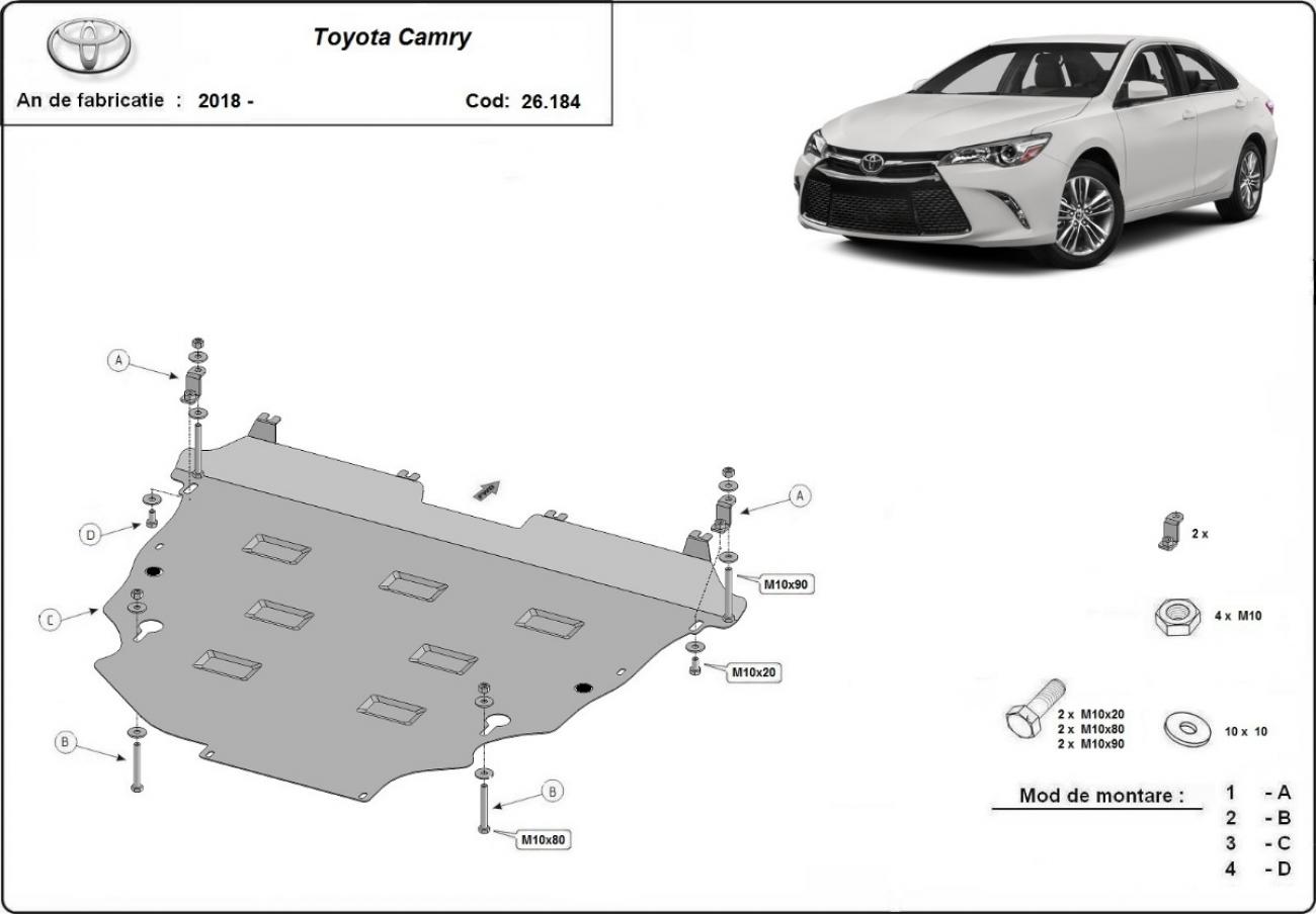 Engine skid plate Toyota Camry - 2