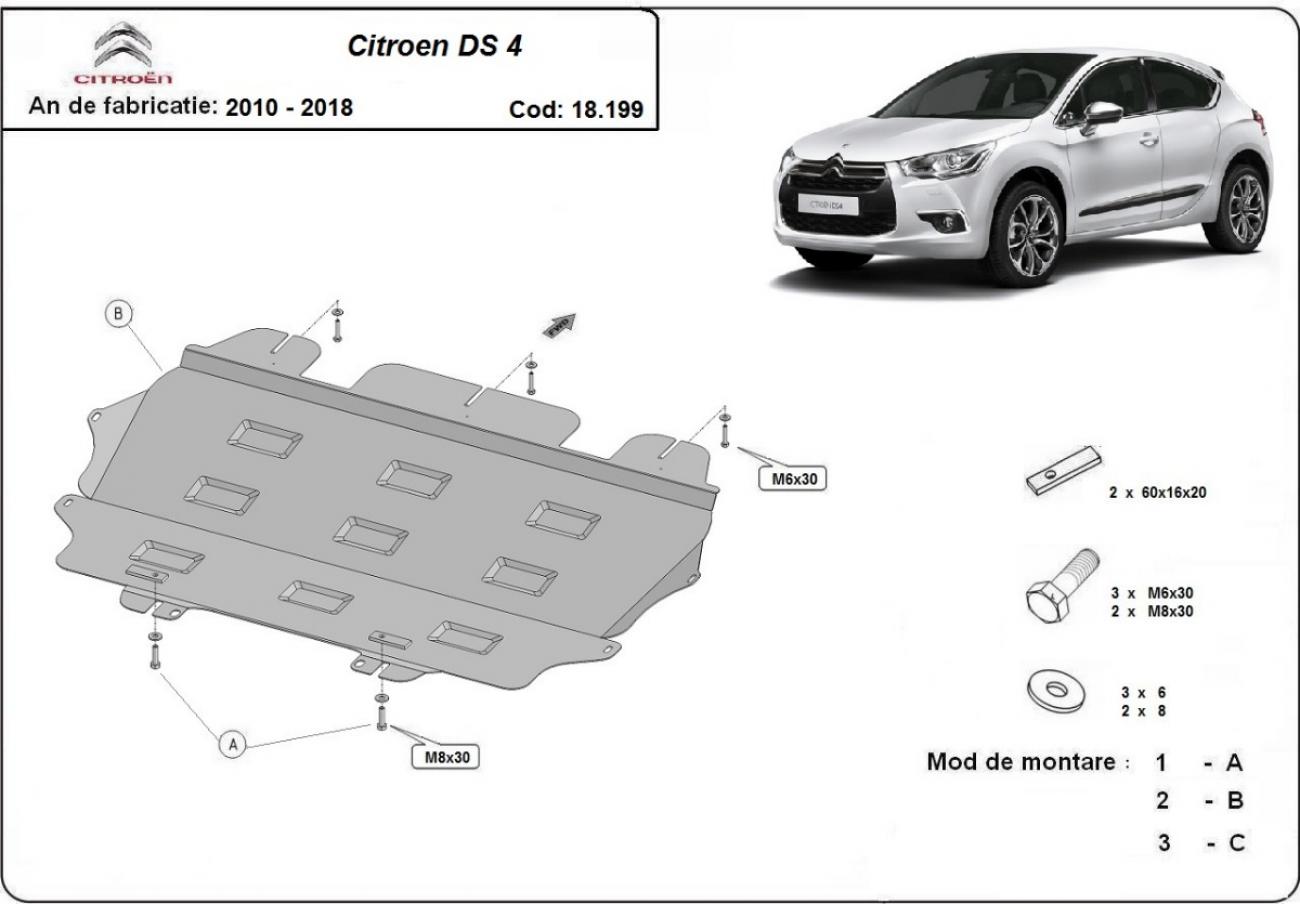 Engine skid plate Citroen DS4 - 2