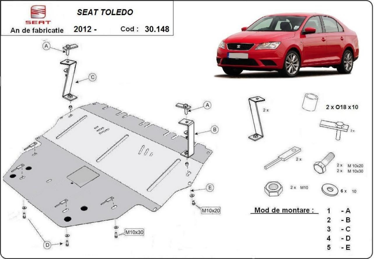 Engine skid plate Seat Toledo 4 - 2