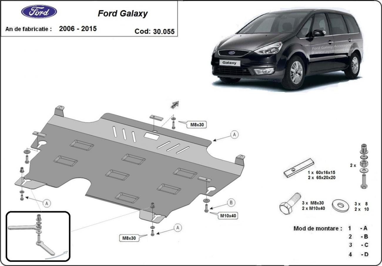 Engine skid plate Ford Galaxy 2