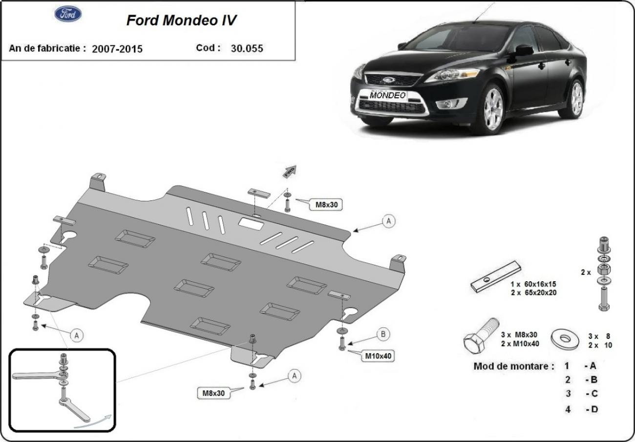 Engine skid plate Ford Mondeo 4 - 1