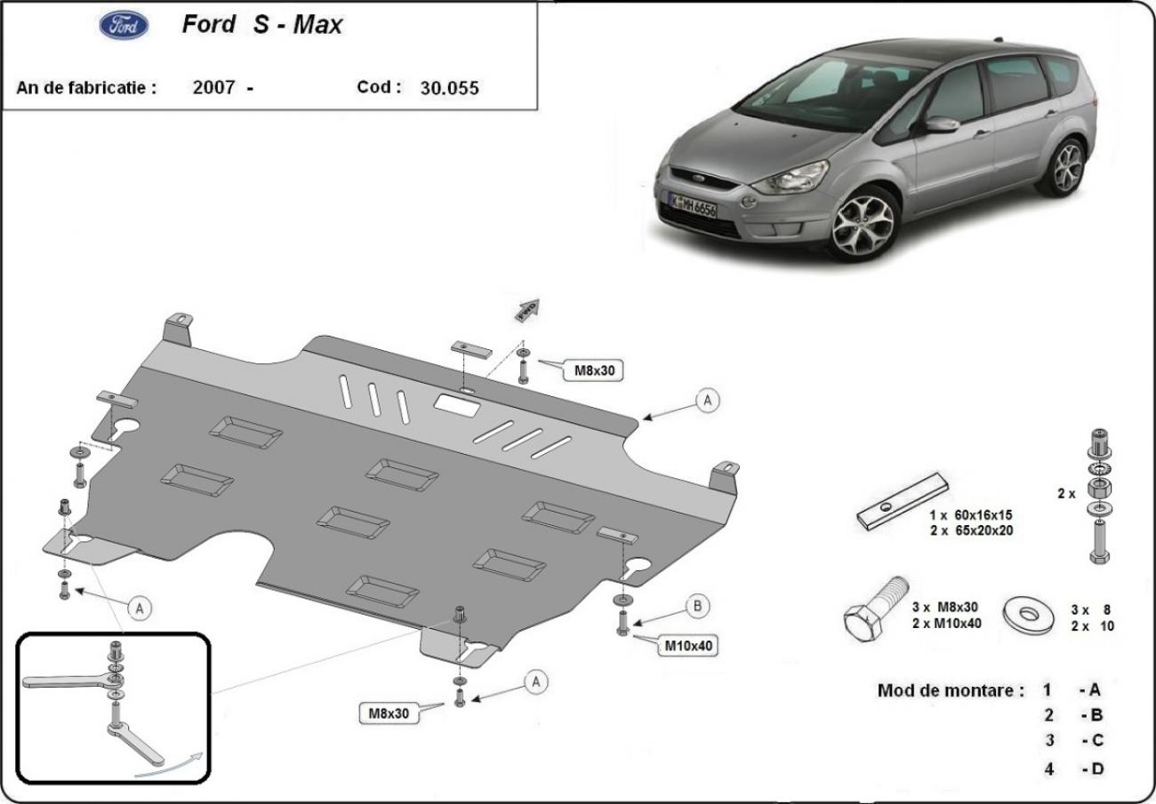 Engine skid plate Ford S - Max