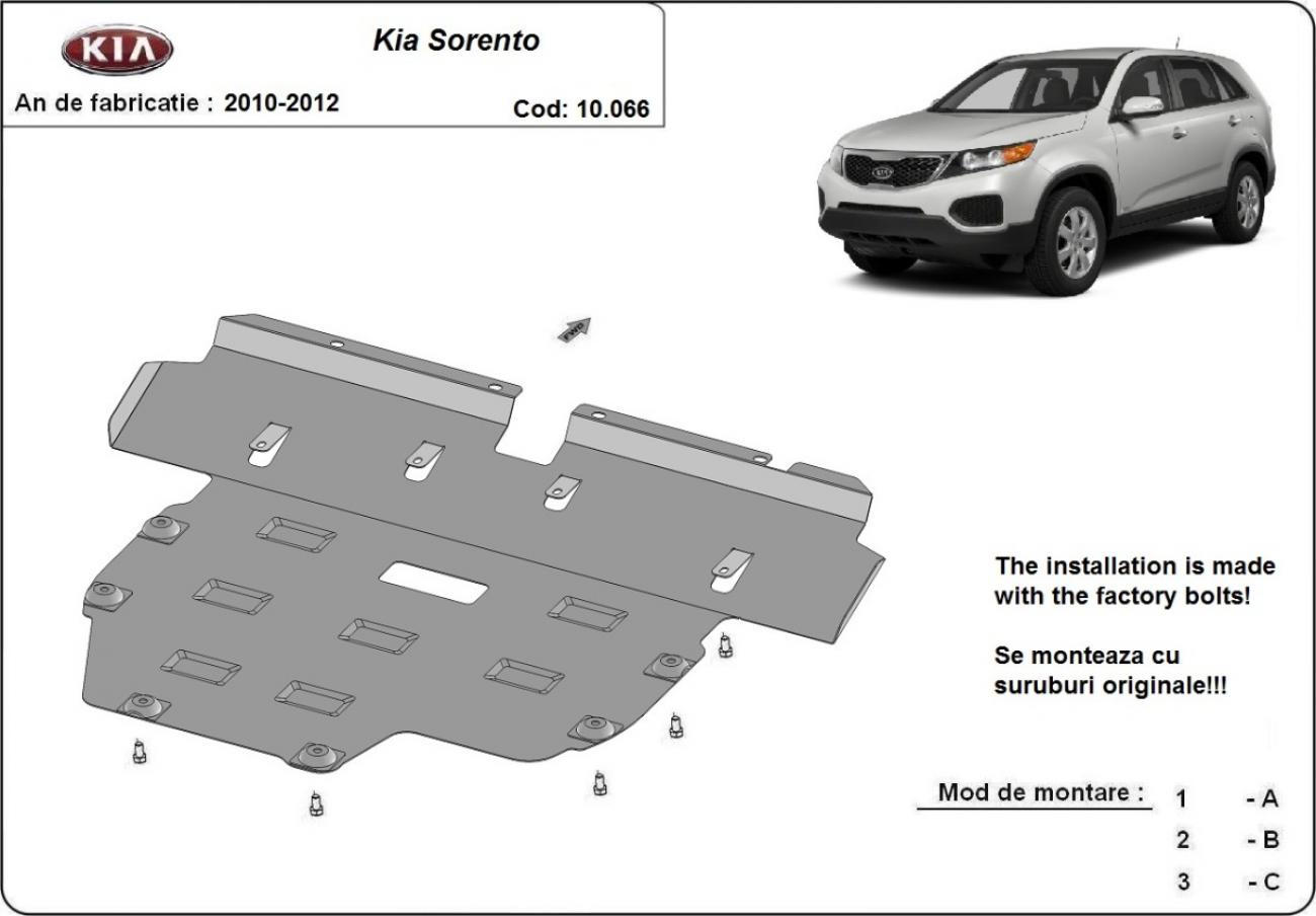 Engine skid plate Kia Sorento - 2
