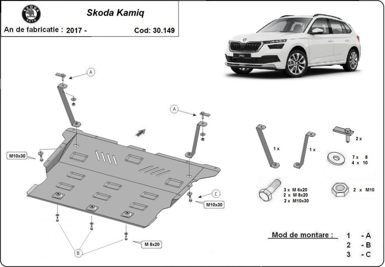 Engine skid plate Skoda Kamiq - 2