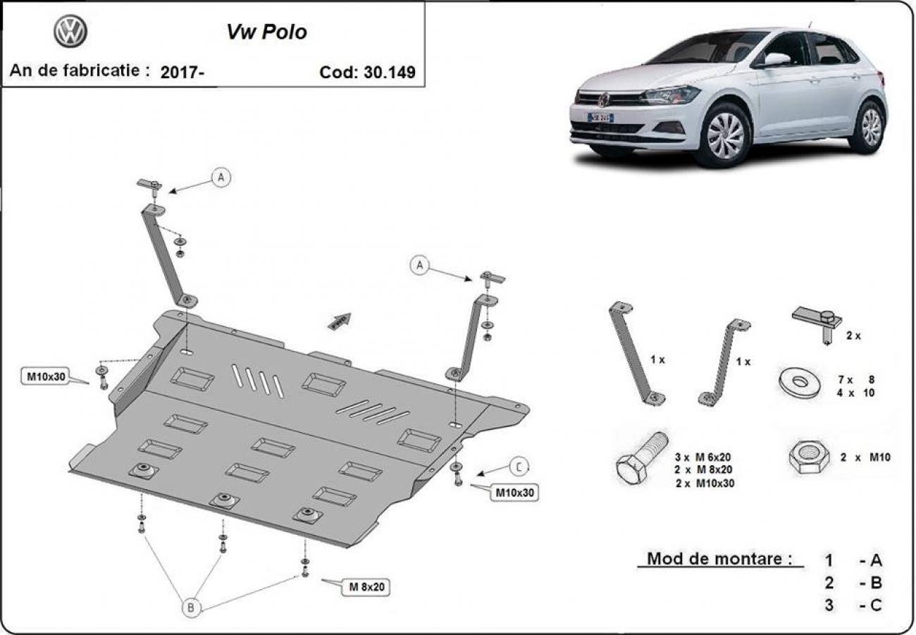 Engine skid plate VW Polo - 2