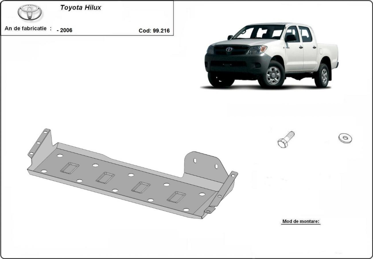 Fuel tank skid plate Toyota Hilux - 2