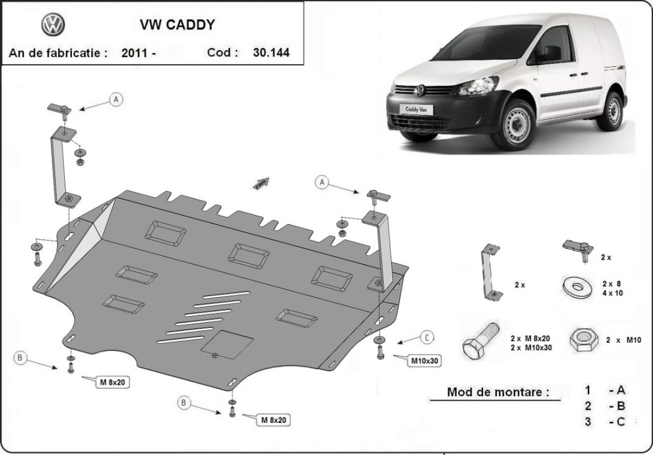 Engine skid plate VW Caddy - 2