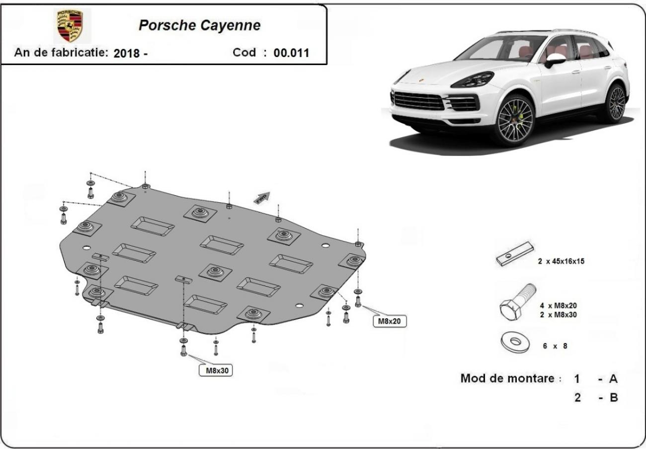 Gearbox skid plate for Porsche Cayenne - 2