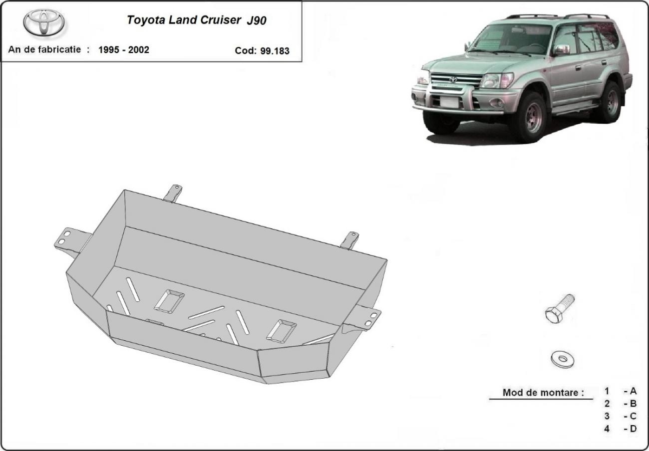 Fuel tank skid plate Toyota Land Cruiser J90 - 1