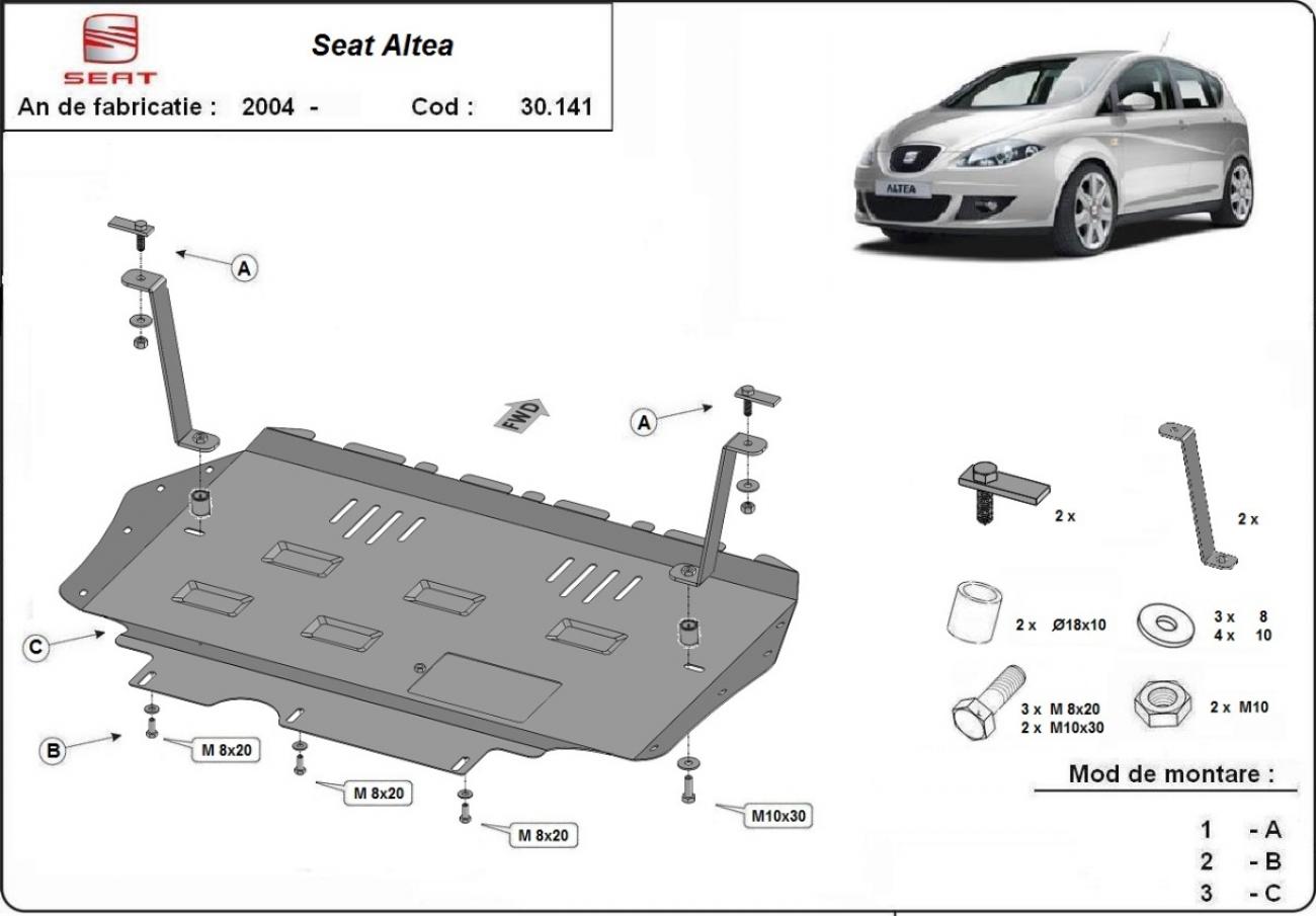 Engine skid plate Seat Altea - 2