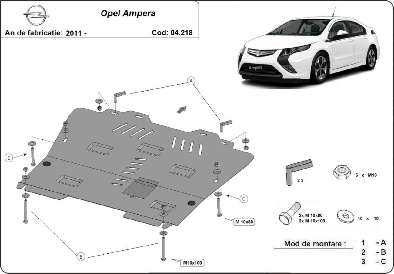 Engine skid plate Opel Ampera - 2