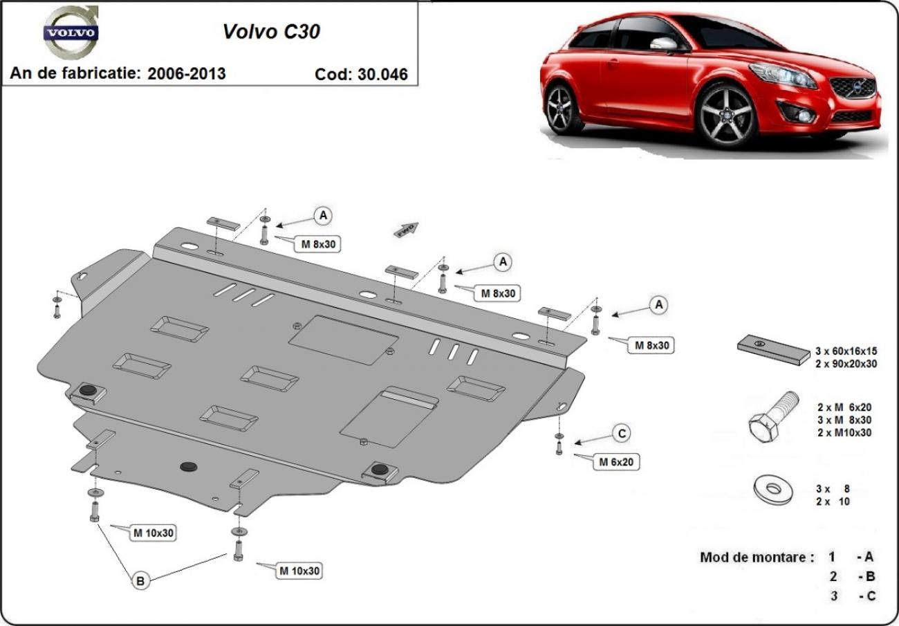 Engine skid plate Volvo C30 - 2