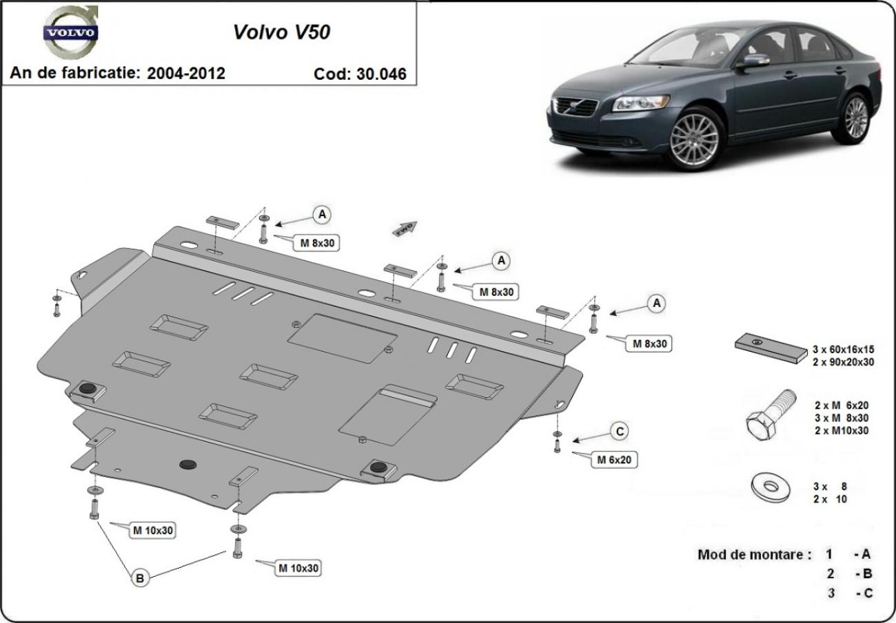 Engine skid plate Volvo V50 - 2