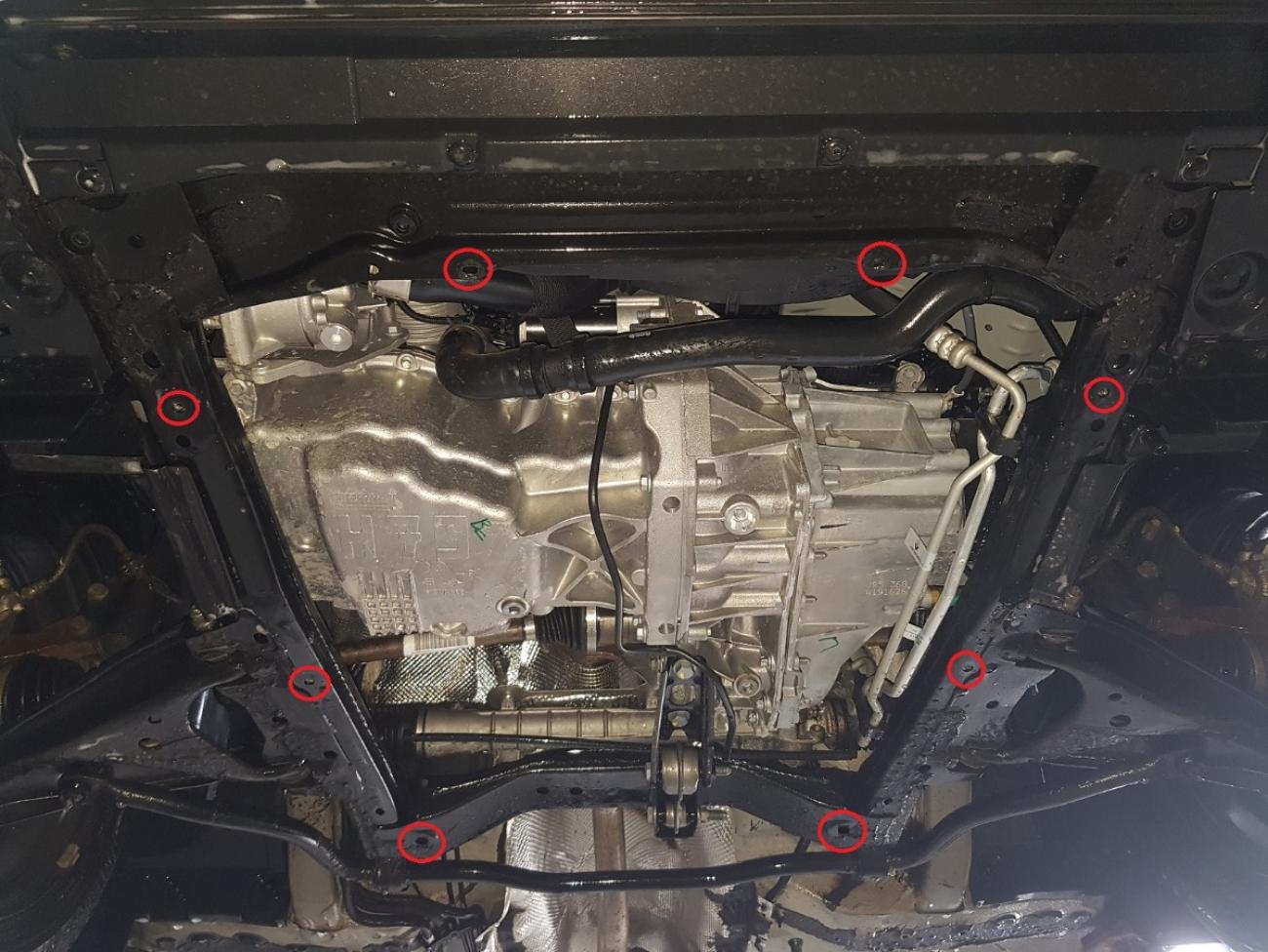 Aluminum engine skid plate Dacia Logan 2 - 5