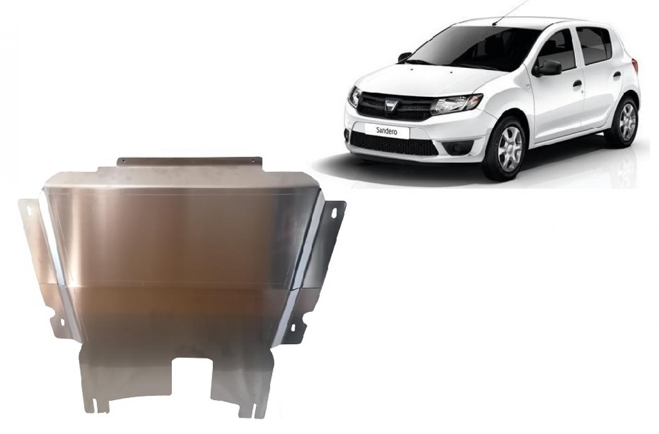 Aluminum engine skid plate Dacia Sandero 2