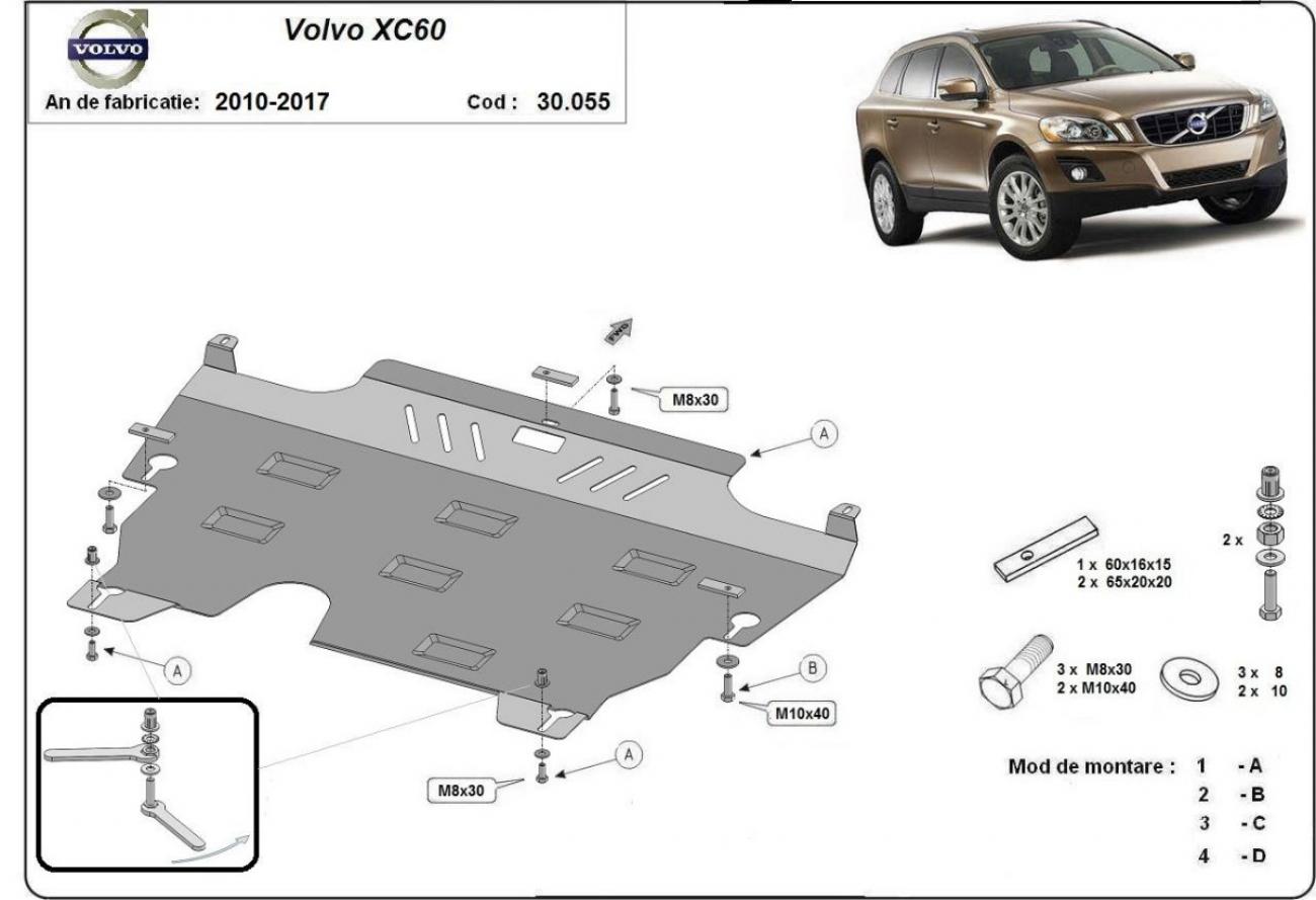 Engine and gearbox skid plate Volvo XC60 - 1