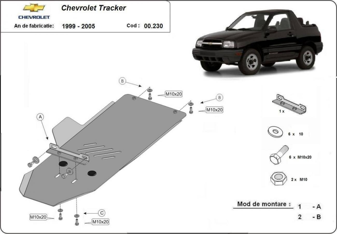 Gearbox skid plate for Chevrolet Tracker - 2