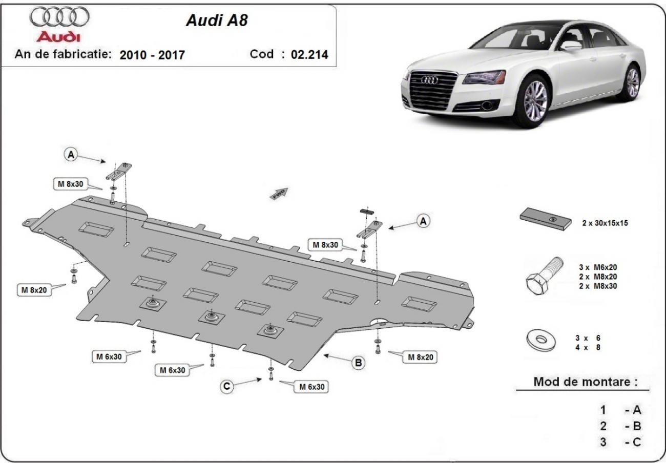 Engine skid plate Audi A8 - 2