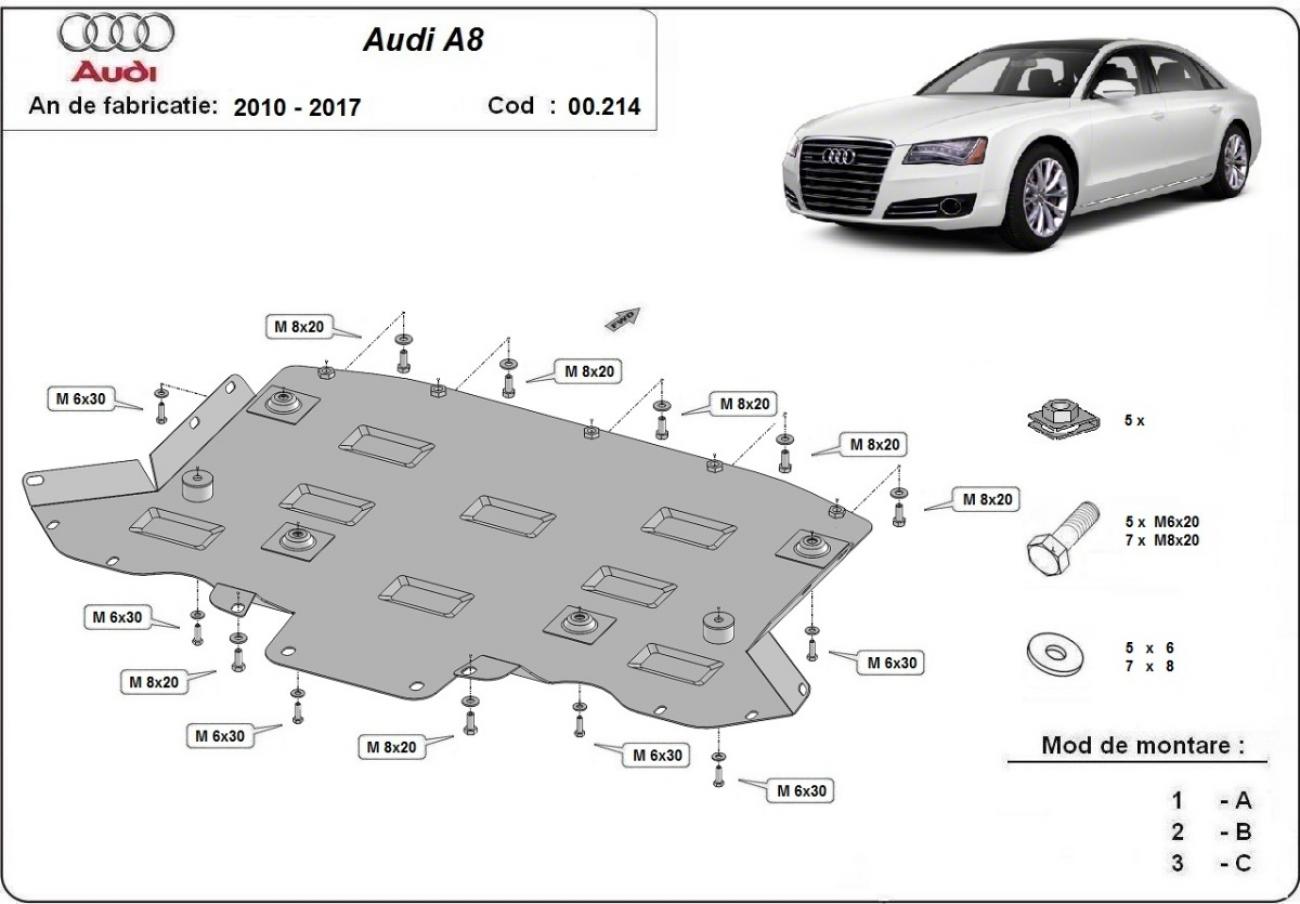 Gearbox skid plate for Audi A8 - 2
