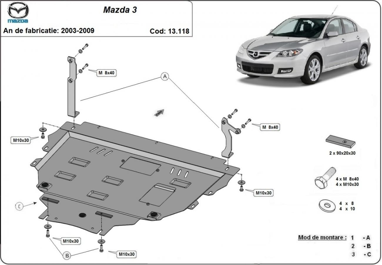 Engine skid plate Mazda 3 - 2
