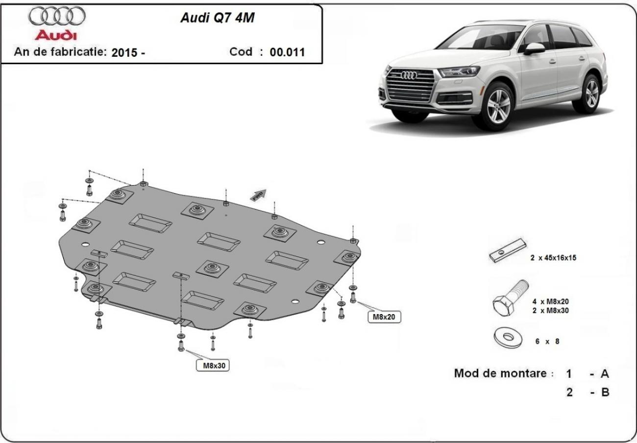 Gearbox skid plate for Audi Q7 - 2