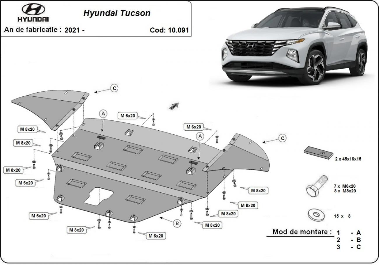 Engine skid plate Hyundai Tucson - 2