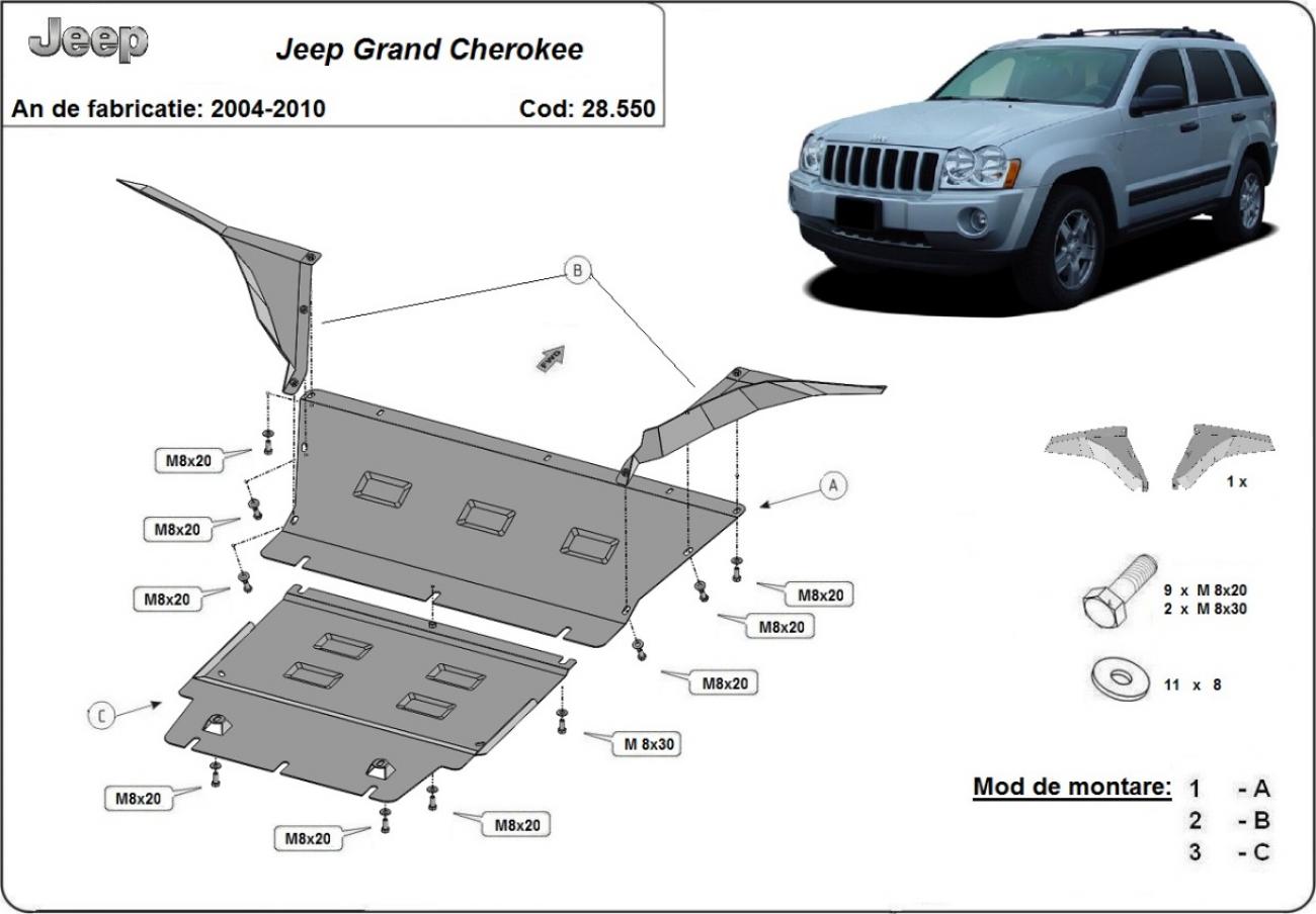 Engine skid plate Jeep Grand Cherokee - 2