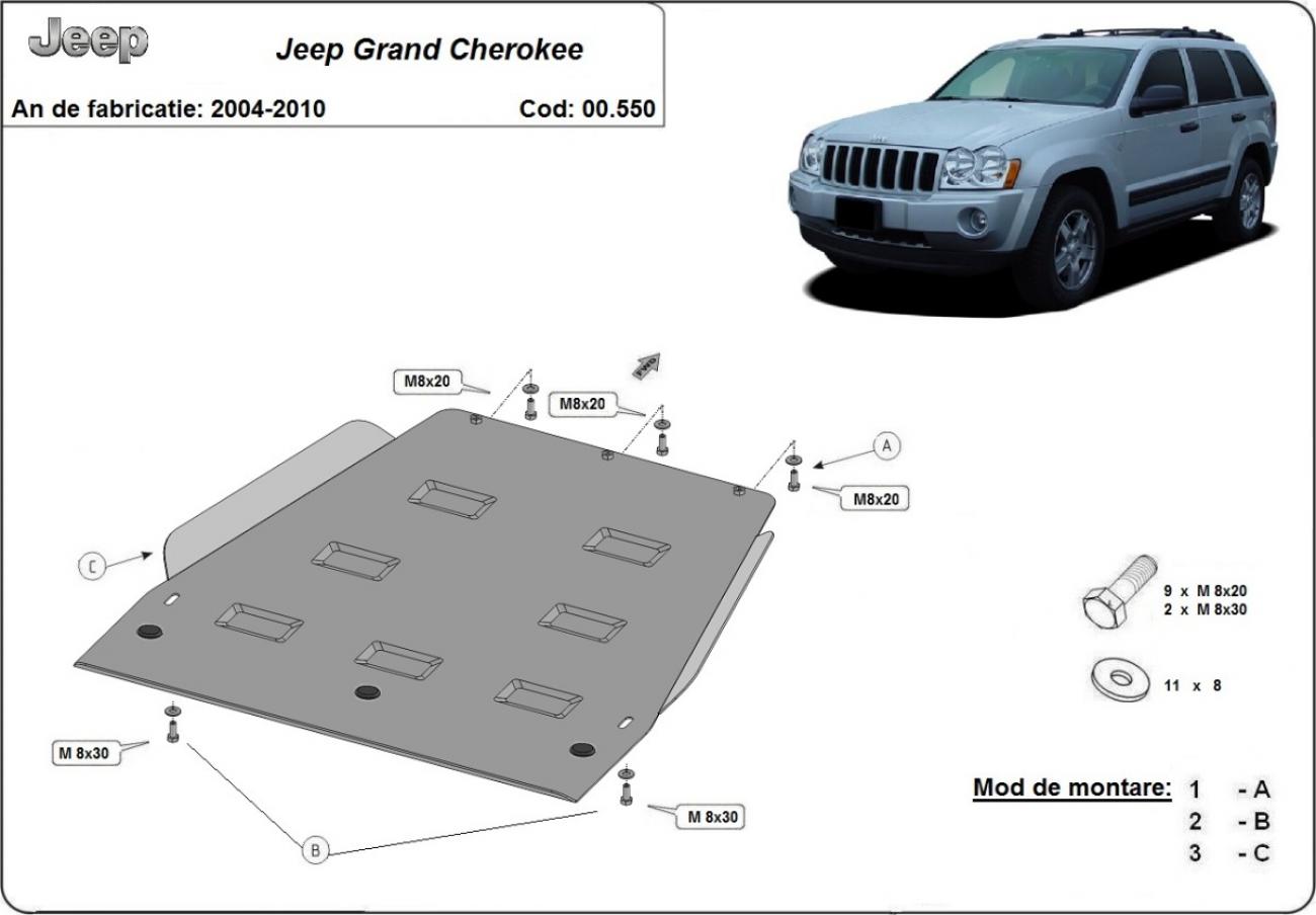Gearbox skid plate for Jeep Grand Cherokee - 2