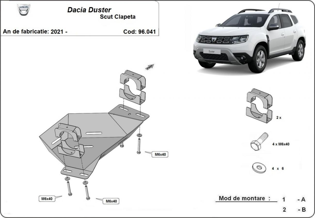 EGR skid plate Dacia Duster - 2