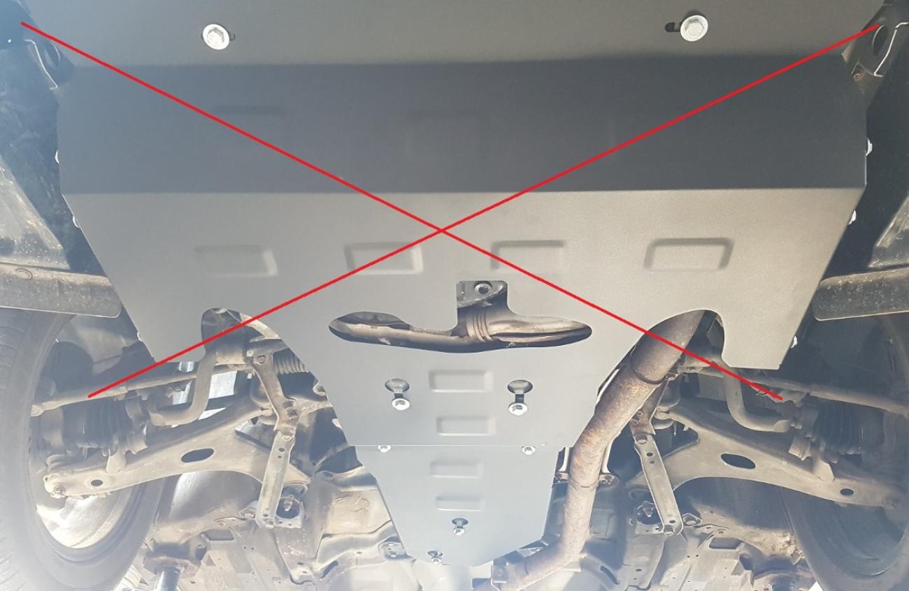 Gearbox skid plate for manual Subaru Forester 4 - 4
