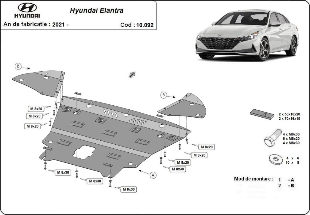 Engine skid plate Hyundai Elantra - 2