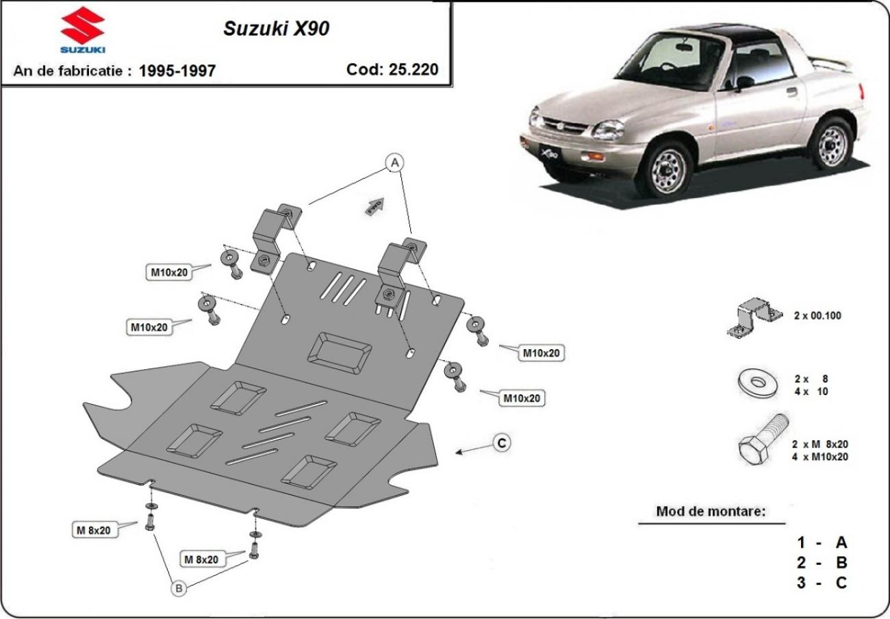 Engine skid plate Suzuki X90 - 2