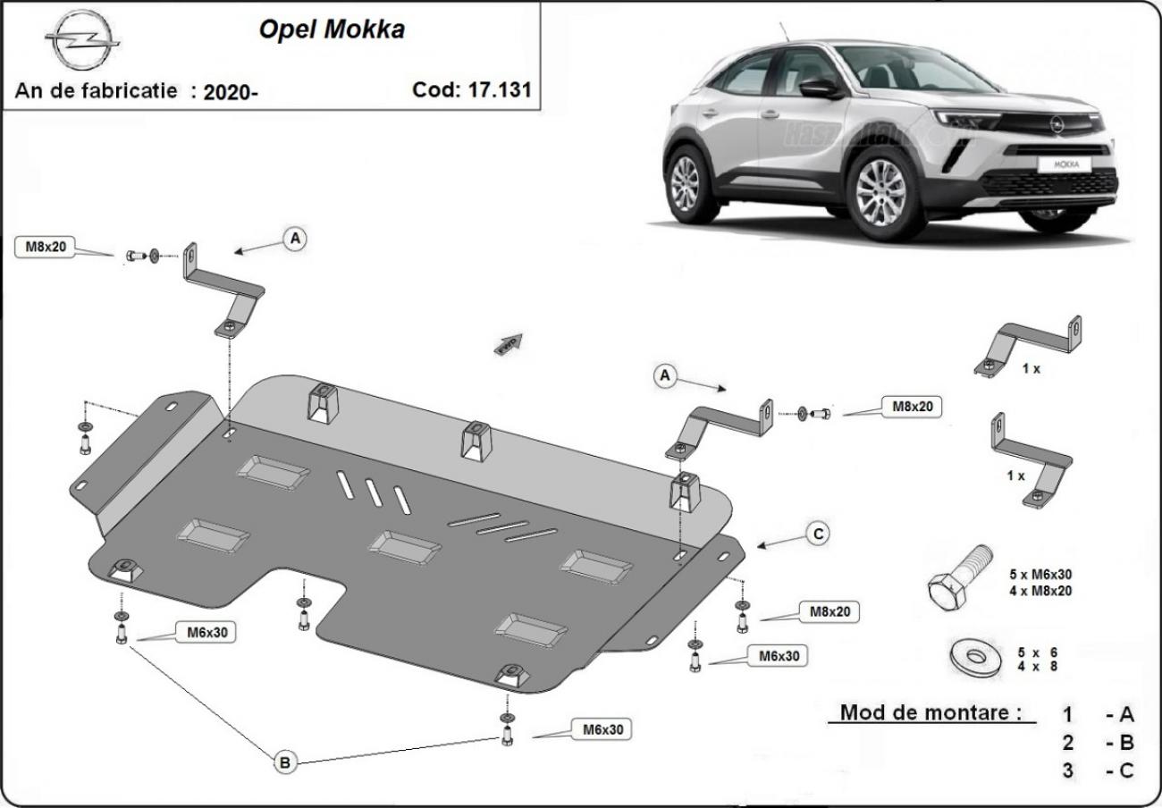 Engine skid plate Opel Mokka - 2