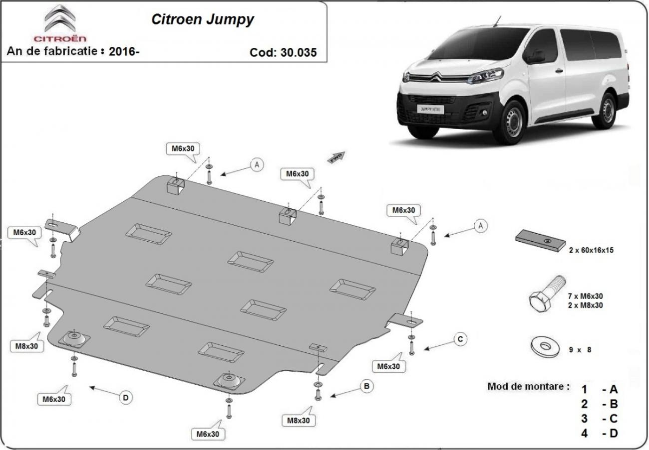 Engine skid plate Citroen Jumpy - 2
