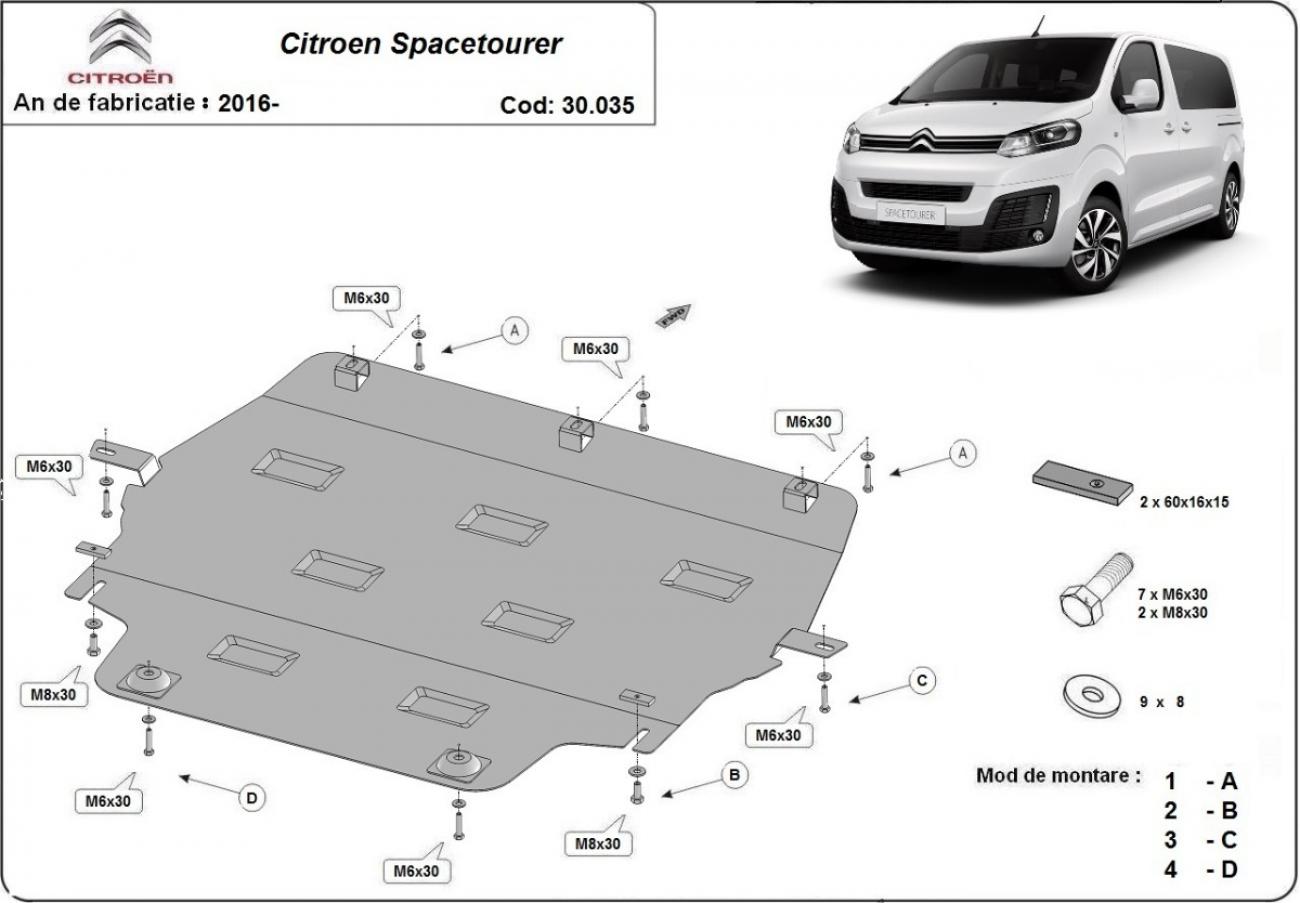Engine skid plate Citroen Spacetourer - 2