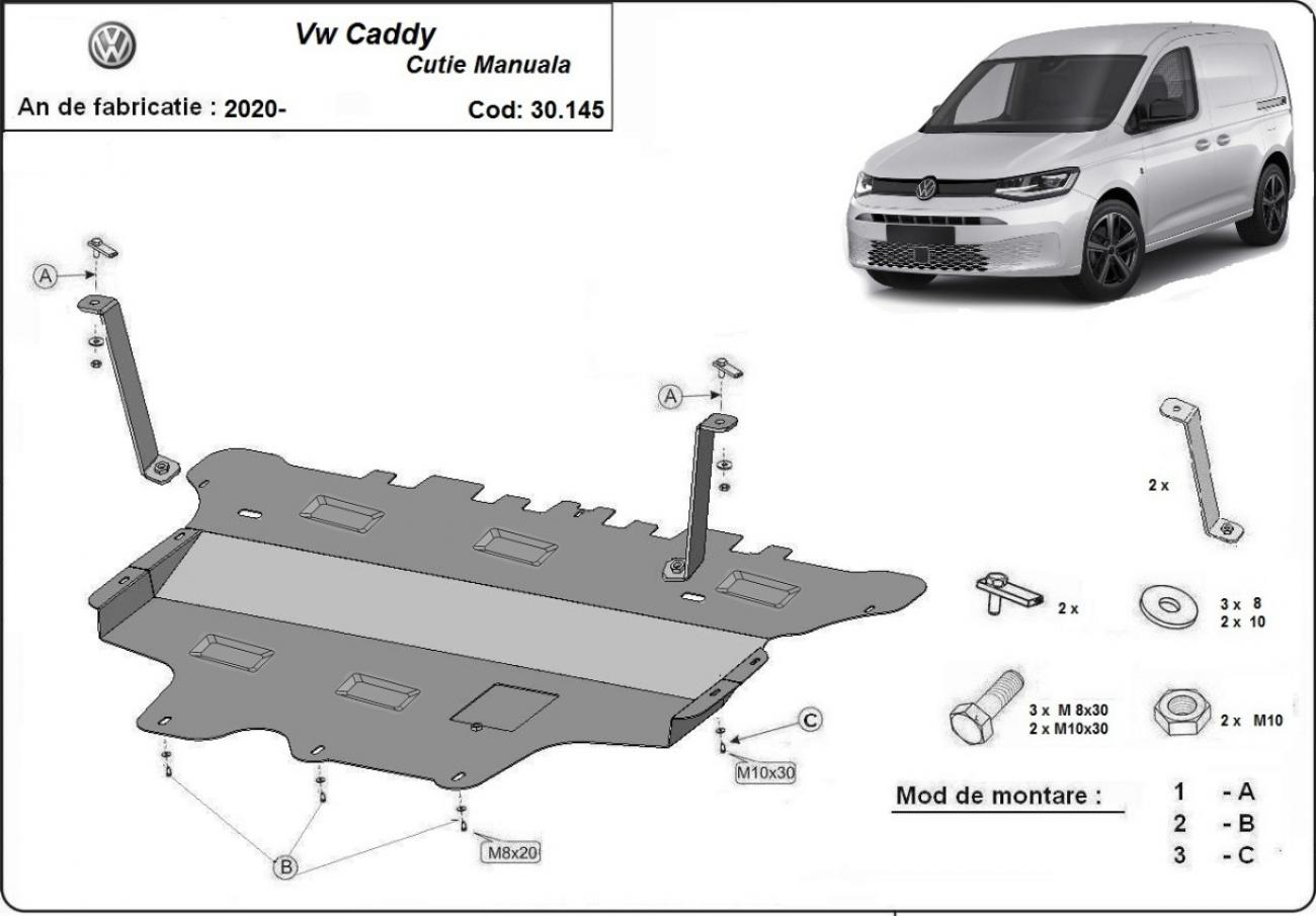Engine skid plate VW Caddy - 2