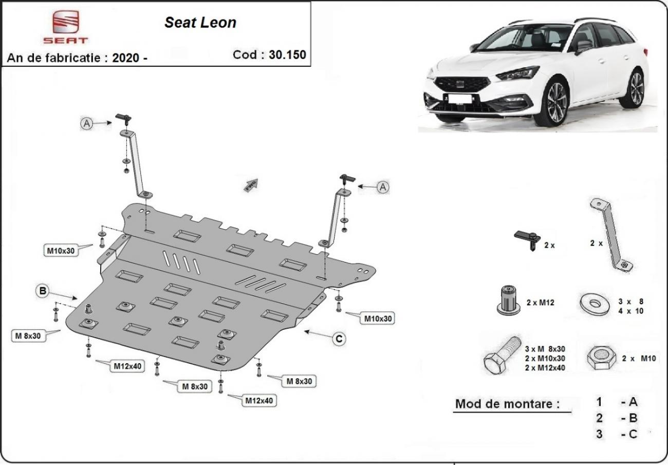 Engine skid plate Seat Leon - 2