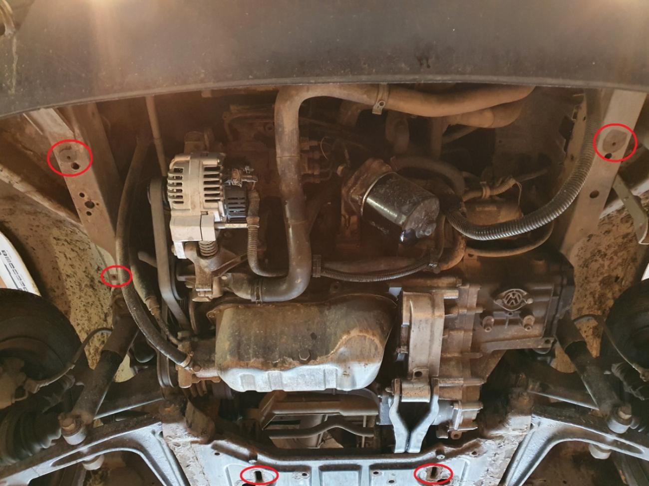 Engine skid plate VW Transporter T4 Caravelle - 3