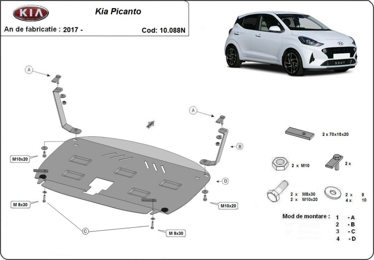 Engine skid plate Kia Picanto - 2