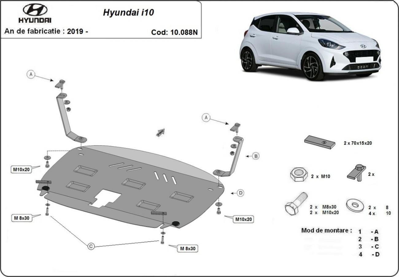 Engine skid plate Hyundai i10 - 2
